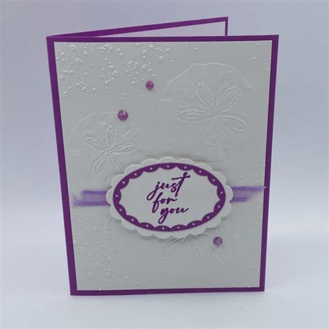 Stampin Up Unbounded Love Seaside Wishes Embossing Folder Just For You