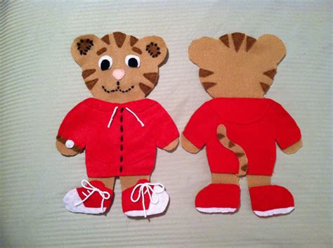 Diy Daniel Tigers Neighborhood Felt Doll Daniel Tiger Party Daniel