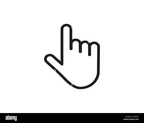 Pointer finger icon vector image Stock Vector Image & Art - Alamy