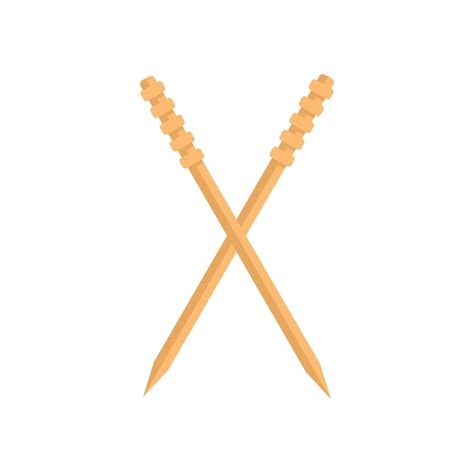 Premium Vector Bamboo Toothpick Icon Flat Vector Tooth Pick Wood