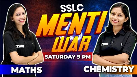 Sslc Menti War Maths V S Chemistry Exam Winner Sslc Youtube