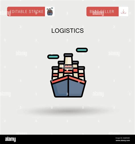 Logistics Simple Vector Icon Stock Vector Image And Art Alamy