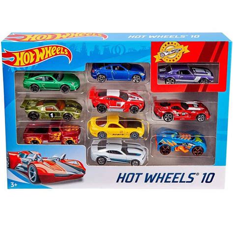 Autos Hot Wheels Pack X10 Carros Surtidos Al Azar HOT WHEELS Falabella