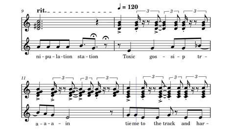 Toxic Gossip Train Sheet Music Chords Chordify