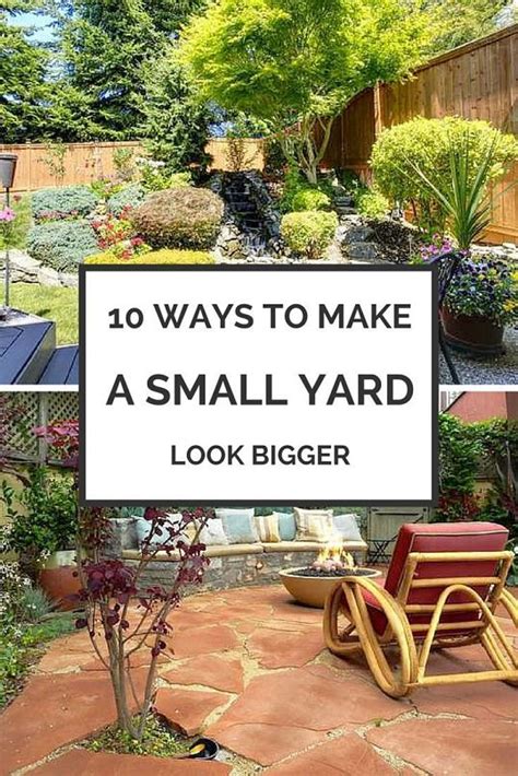 Ways To Make Your Small Yard Look Bigger Gardening Viral