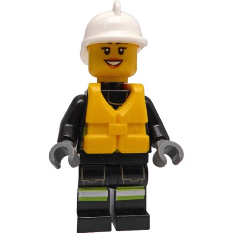 Lego Female Fire Boat Fire Fighter Minifigure Brick Owl Lego