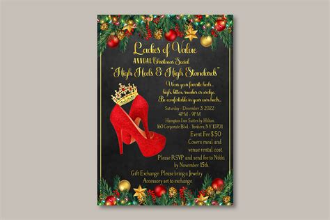 Christmas invitation design on Behance