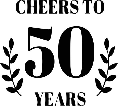 Cheers To 50 Years Svgpngjpegepsdxfai Pdf Etsy