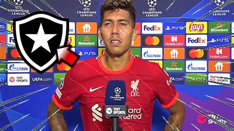 Retorno Da Europa Firmino No Botafogo Chegando Pra Ser Titular