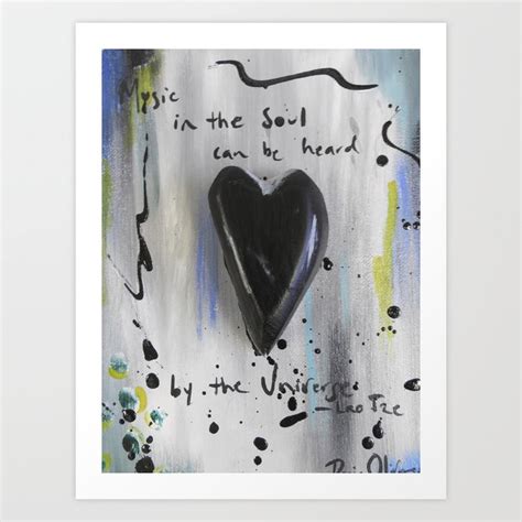 Black Heart Art Print by Dania Olivares | Society6