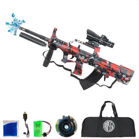 Arminha De Gel Rifle Elétrica Automática Bolinhas Orbeez