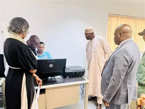 Inec Chairman Prof Mahmood Yakubu Inspects The Internal Conference