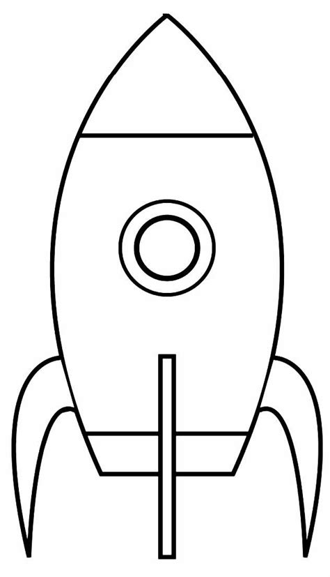 Desenhos de Foguete para Colorir e Imprimir