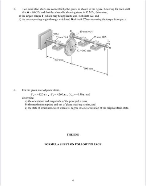 Solved Two Solid Steel Shafts Are Connected By The Gears Chegg