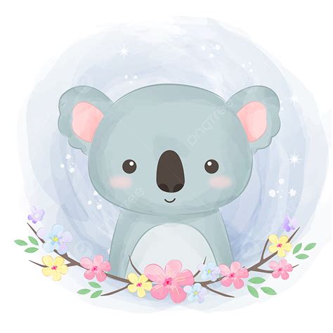 Koala Watercolor Vector Design Images Cute Watercolor Koala