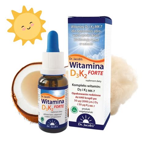 Witamina D3K2 Forte 20ml 2000 J M Dr Jacob S 15332486056 Allegro Pl