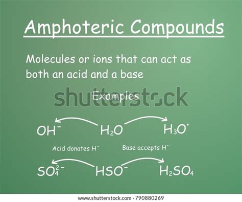 Rules Examples Amphoteric Compounds On Green Stock Illustration ...