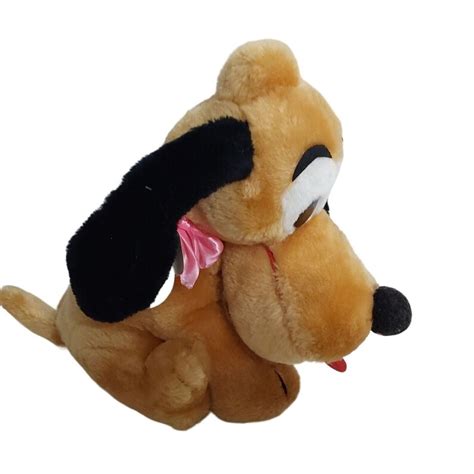 New VTG 11 Walt Disney Pluto Dog Plush Stuffed Animal Toy Made in Korea ...