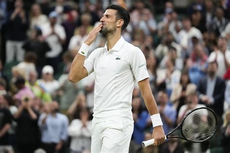 Novak Djokovic Advances To The Wimbledon Semifinals After Alex De