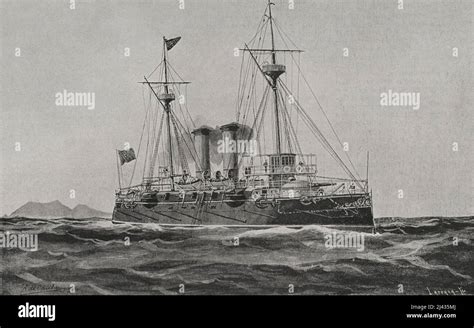 Spanish American War 1898 Spanish Navy Battleship Cruiser Infanta