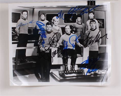 Star Trek The Original Cast Signed Photo Star Trek Autographs