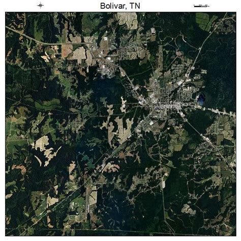 Aerial Photography Map of Bolivar, TN Tennessee