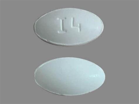 Pill Finder: I4 White Elliptical / Oval - Medicine.com