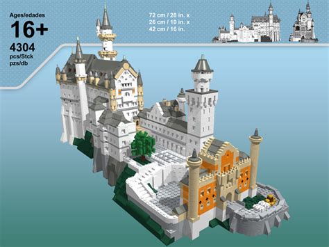 The Great Neuschwanstein Castle in Lego