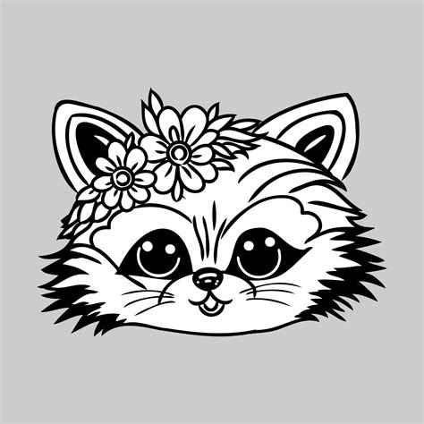 cartoon raccoon vector sketch 36438923 Vector Art at Vecteezy