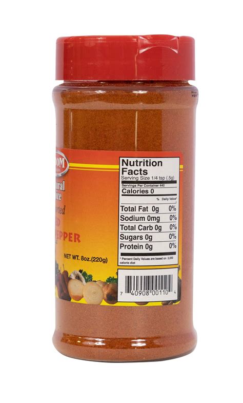 Adom Red Hot Pepper 8 Oz TMA Global
