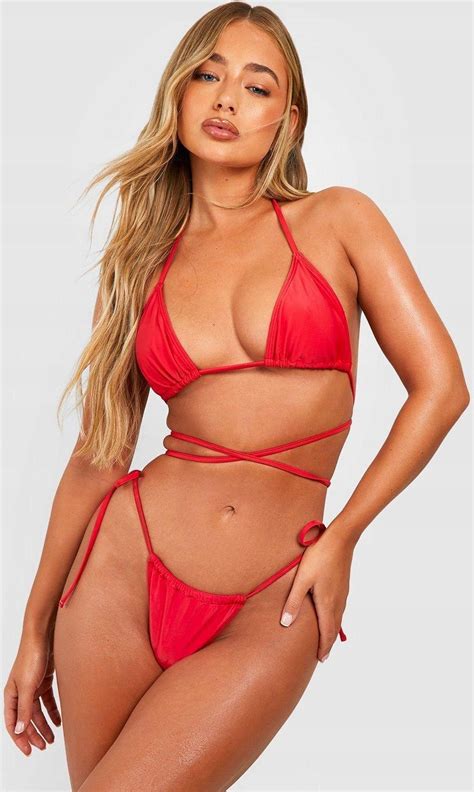 Bikini Wi Zanie Pry Ne M Boohoo D Od Ceny I Opinie Ceneo Pl