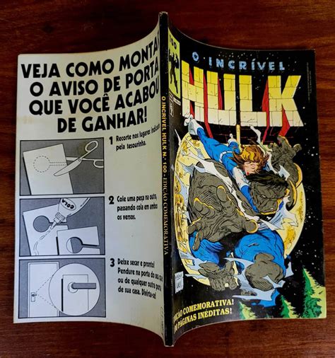 O Incrível Hulk Nº 100 Edição Comemorativa Editora Abril Outubro