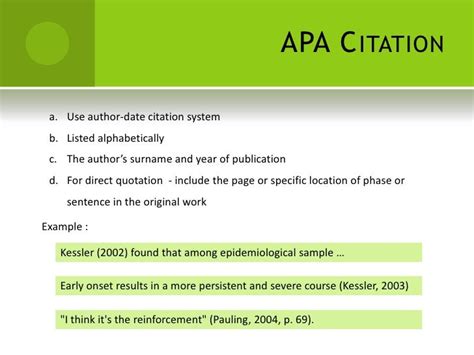 American Psychological Association Apa