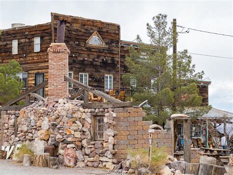 Abandoned Retro Building Of The Nelson Ghost Town Editorial Photography