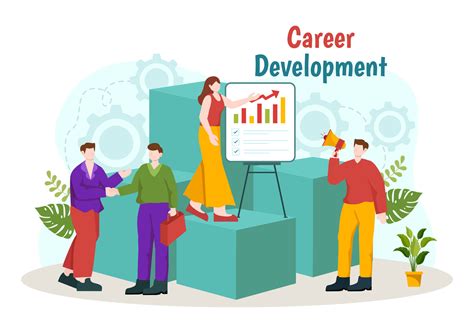 career development vector illustration  ladder  success
