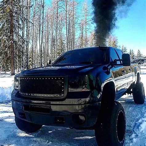 Diesel Truck Addicts On Instagram Blacked Out Duramax Rolling Coal