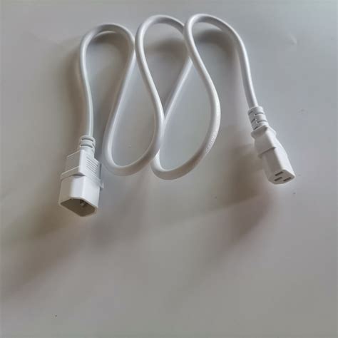 3 Pin IEC Electric Extension Cable Female To Male AC Computer Monitor