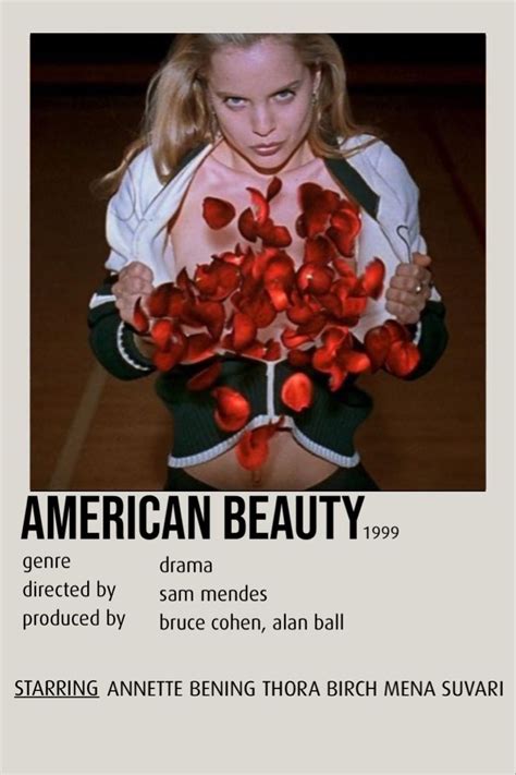 American Beauty Minimalist Poster American Beauty Movie American