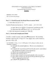 Tutorial 1 ECON 304 Pdf DEPARTMENT OF ECONOMICS CONCORDIA UNIVERSITY