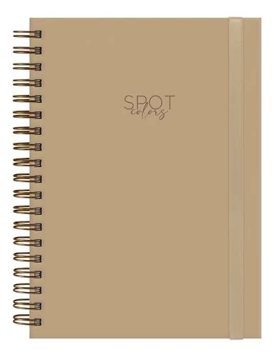 Caderno Plus Colegial Feminino Spot Colors 10 Matérias Cor Nude MercadoLivre