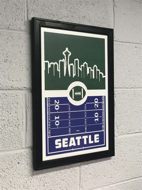 Limited Edition Seattle Seahawks Poster Art - Retro Print 13x19 ...