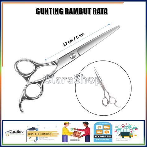 Jual Gunting Potong Rambut Rata Full Stainless Steel Gunting Rambut