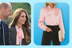 Kate Middletons Pussy Bow Blouse Is Smart For Fall Layering