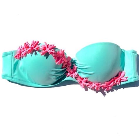 Victoria S Secret Swim Nwot Victorias Secret Bikini Top Floral Poshmark