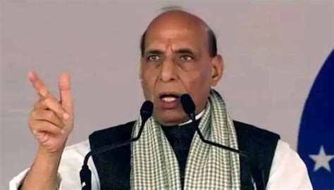 They Do Politics Of Appeasement We Work For Justice Bjps Rajnath Singh In Lucknow India