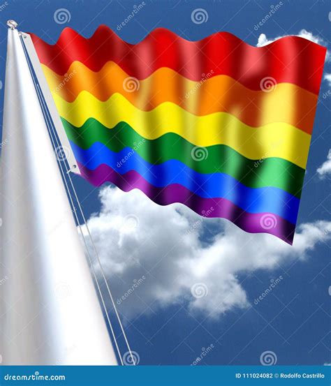 Die Regenbogenflagge Allgemein Bekannt Als Die Flaggen Oder Lgbt