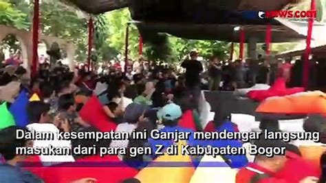 Blusukan Di Bogor Ganjar Pranowo Dengarkan Curhatan Gen Z Hingga