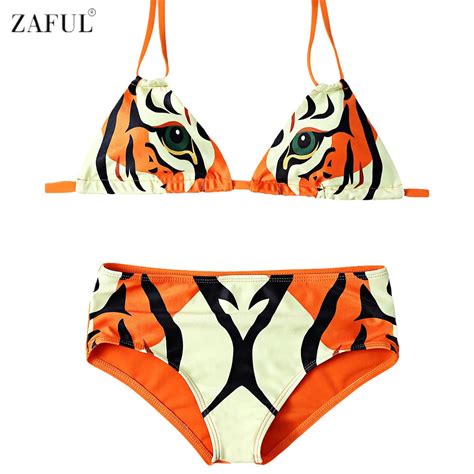 Buy Zaful 2017 New Cartoon Style Cute Girl Bikini Set