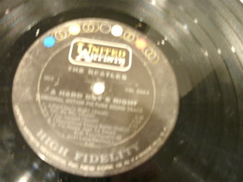 I have a vintage Beatles "A Hard Day's Night" Vinyl LP, United Artists ...