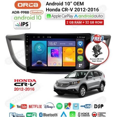 Jual Head Unit ANDROID OEM CRV All New CR V Android ORCA ADR 1088